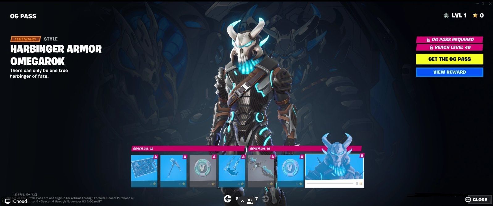 El Pase de Batalla de Fortnite OG