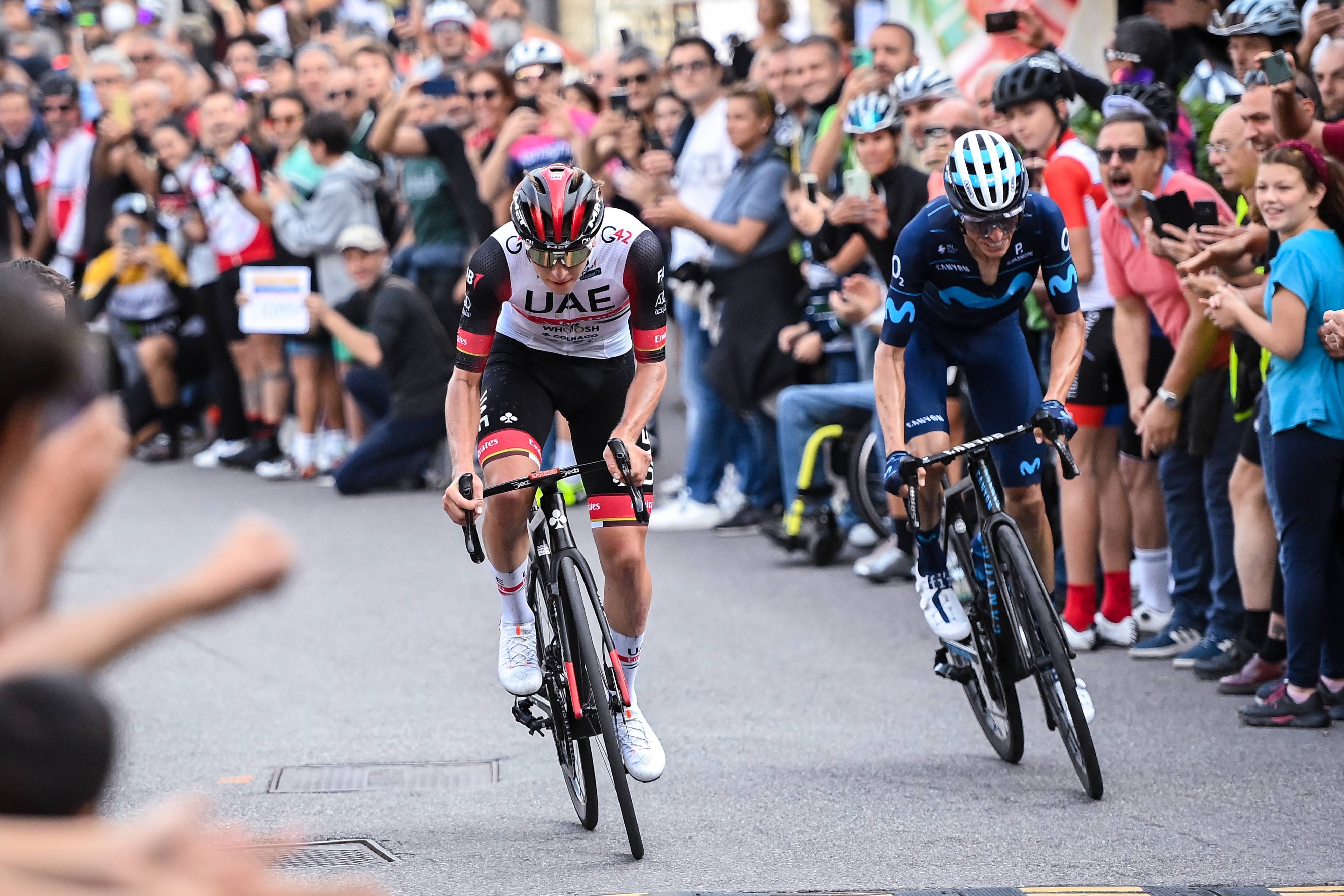 Enric Mas y Tadej Pogacar.