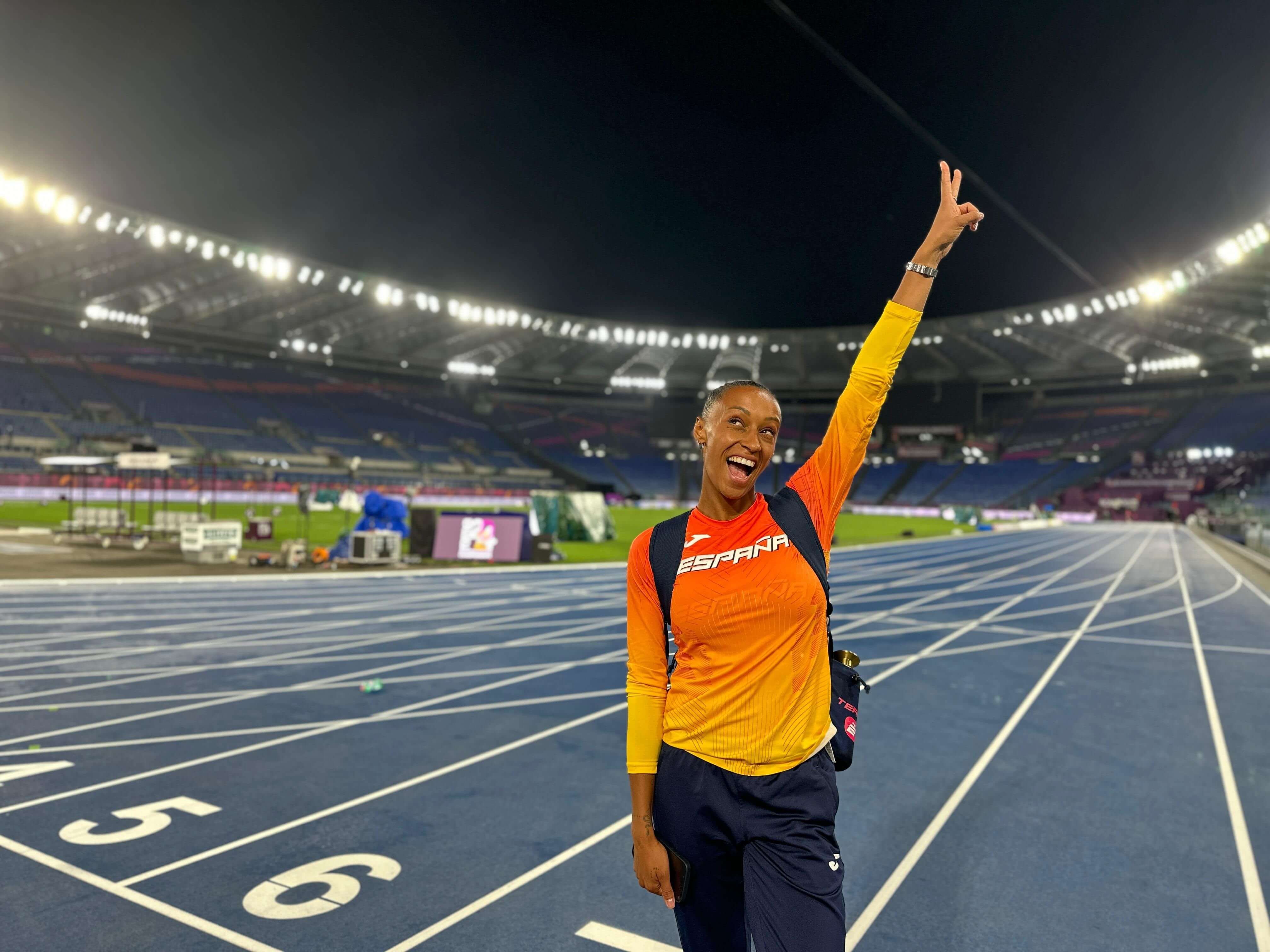 Ana Peleteiro tras cosechar el campeonato de Europa (Europa Press)