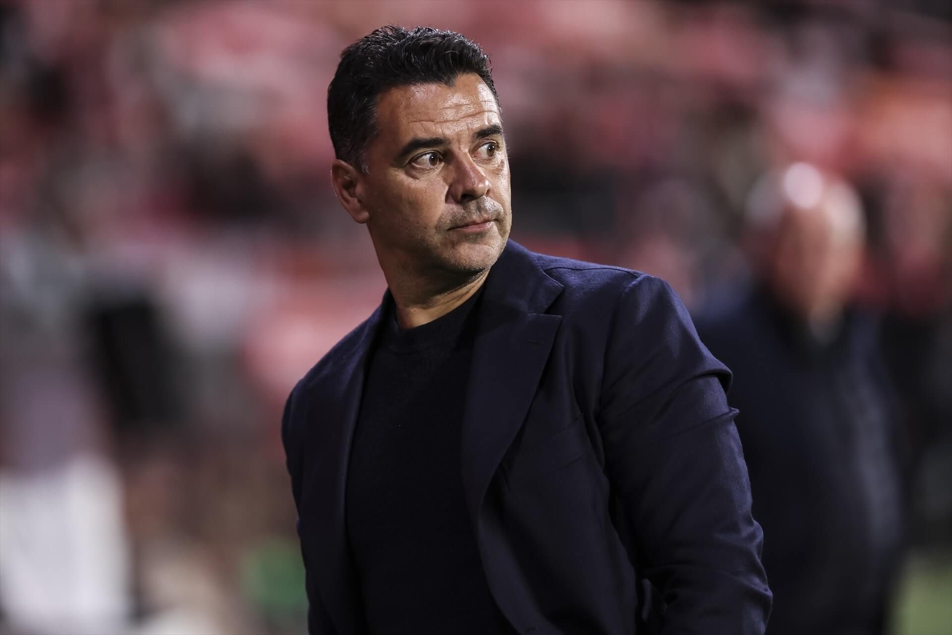 Míchel Sánchez en un partido ante el Real Betis