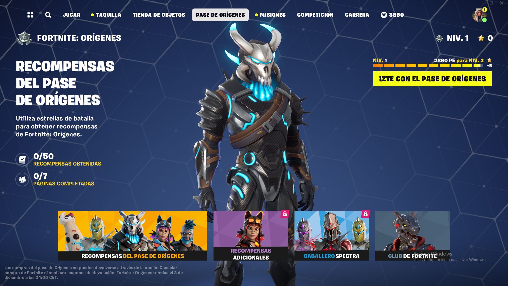 Fortnite OG pone fecha del final del Capítulo 4