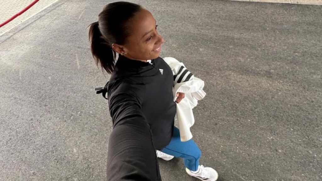  Ana Peleteiro durante una semana de preparación en Barcelona