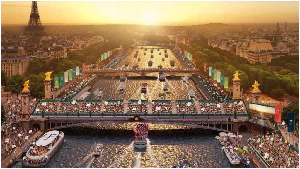 Ceremonia inauguración de los Juegos Olímpicos de 2024 (foto: twitter PanamSports).