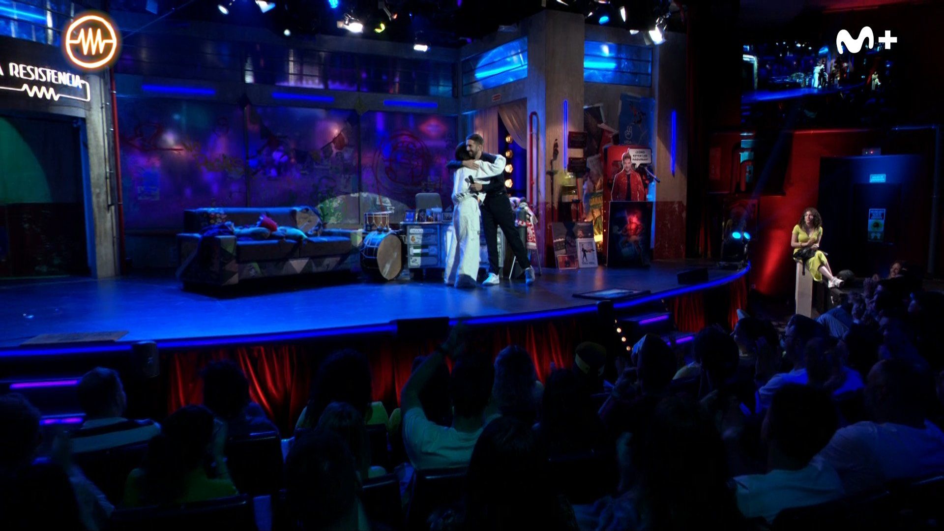  Aitana en la visita a 'La Resistencia' con Broncano