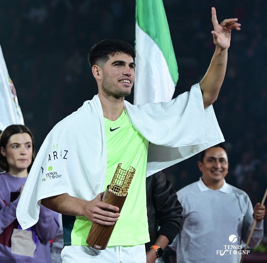 Carlos Alcaraz tras ganar a Tommy Paul.