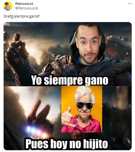  "¿Grefg siempre gana?", uno de los comentarios en X (@AtrozoLoL9)