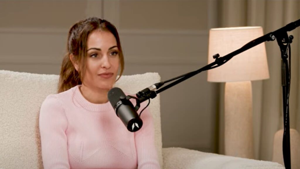 Hiba Abouk en el podcast de Vicky Martín Berrocal (Captura de Podium Podcast).