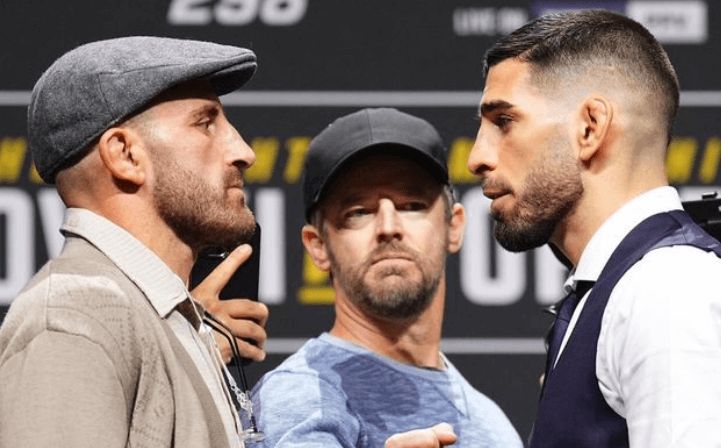  Ilia Topuria y Alexander Volkanovski, cara a cara.