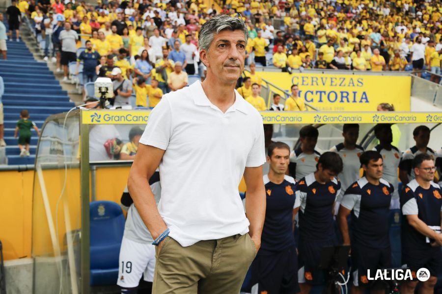  Imanol Alguacil, durante el UD Las Palmas - Real Sociedad.