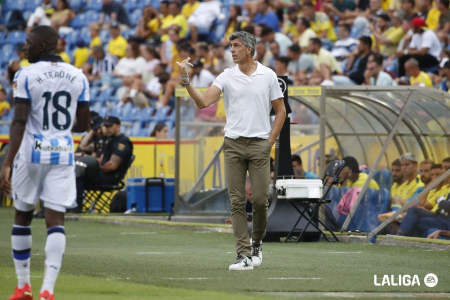 Imanol, durante el UD Las Palmas-Real Sociedad (Foto: LaLiga).