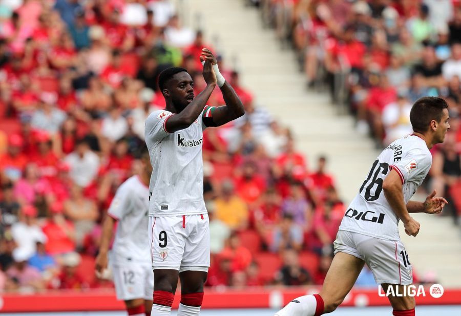  Iñaki Williams, durante el partido del Athletic Club ante el RCD Mallorca.