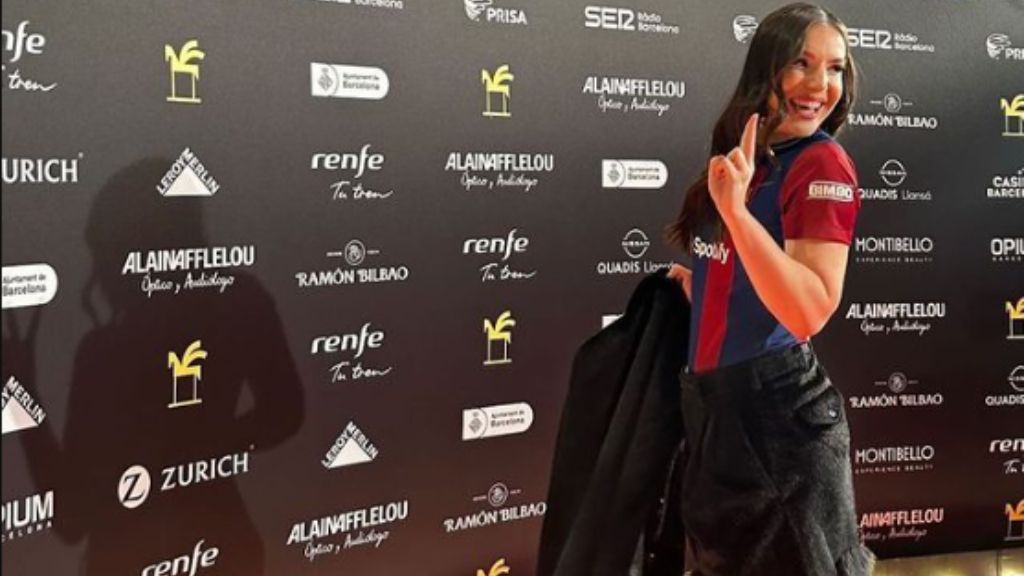  Inés Hernand luce los colores del FC Barcelona en los Premios Ondas 2023 (@ineshernand)