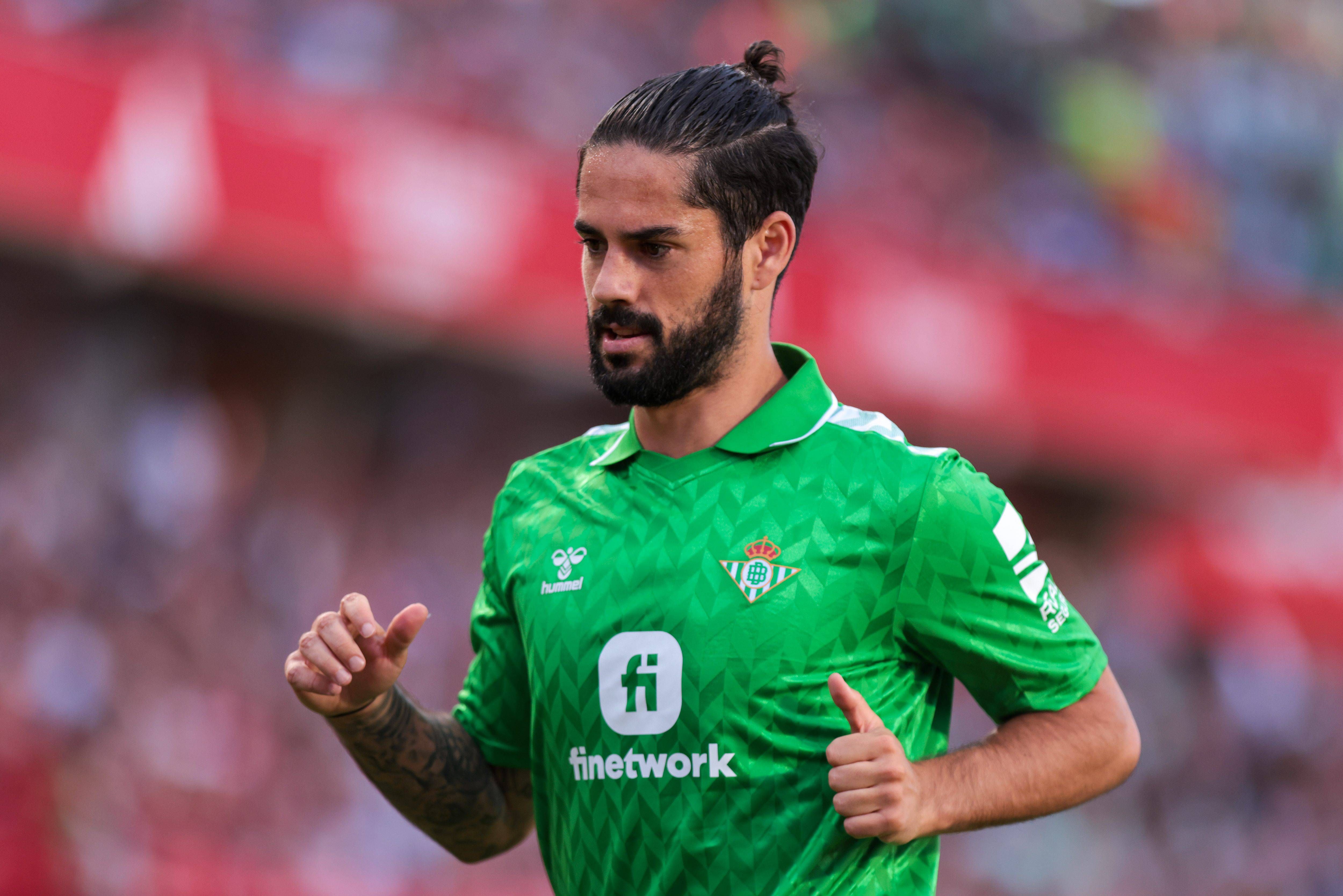  Isco en el partido de Europa League con el Betis.