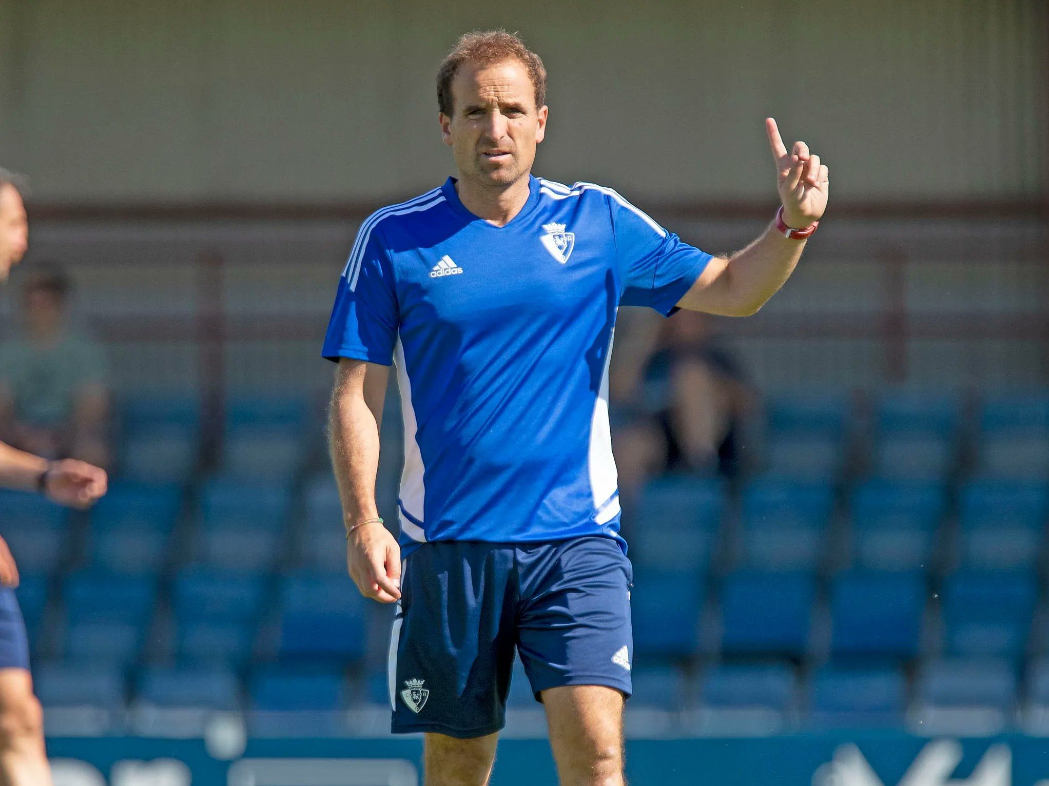 Jagoba Arrasate, en una sesión de Osasuna.