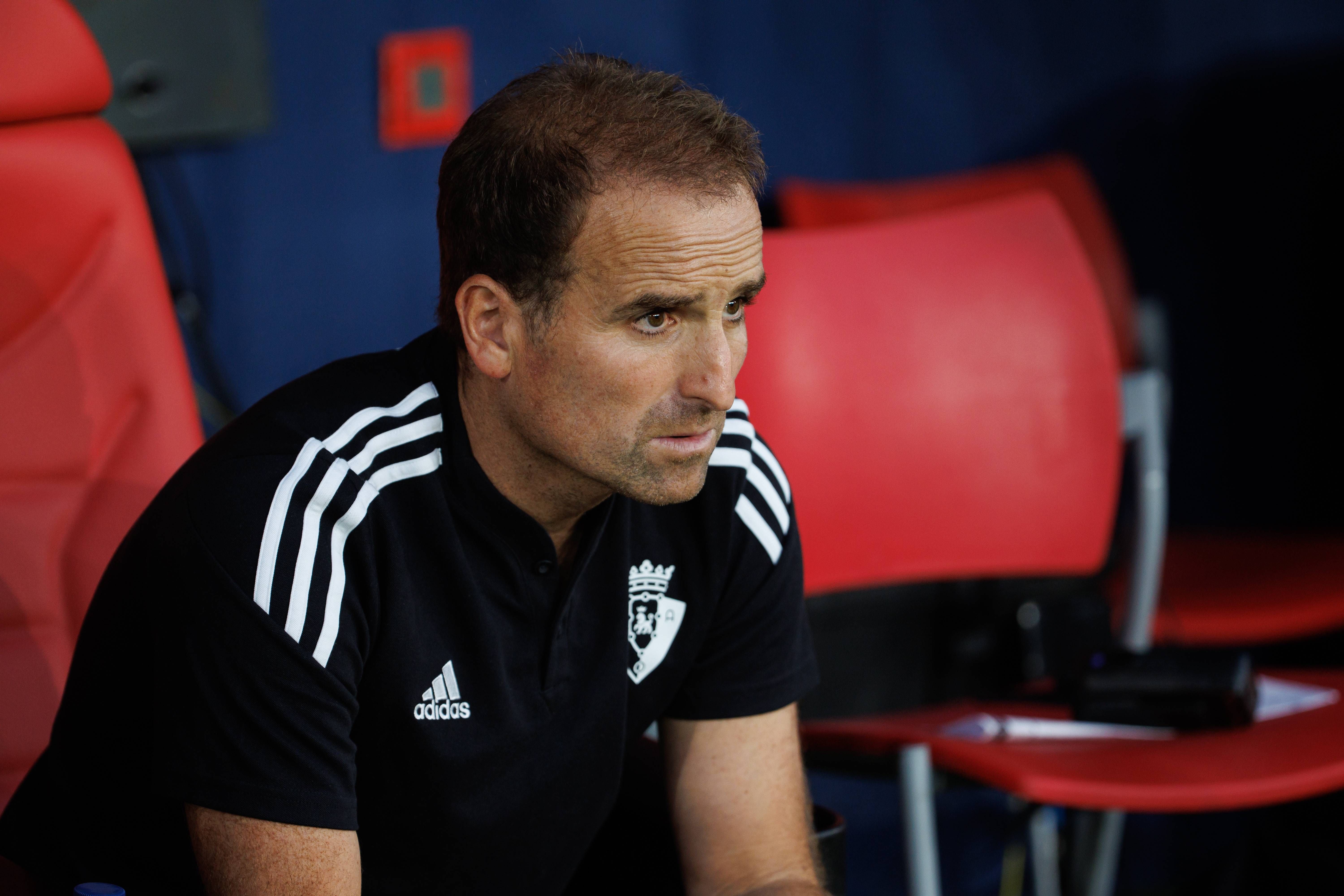  Jagoba Arrasate, durante un partido de Osasuna.