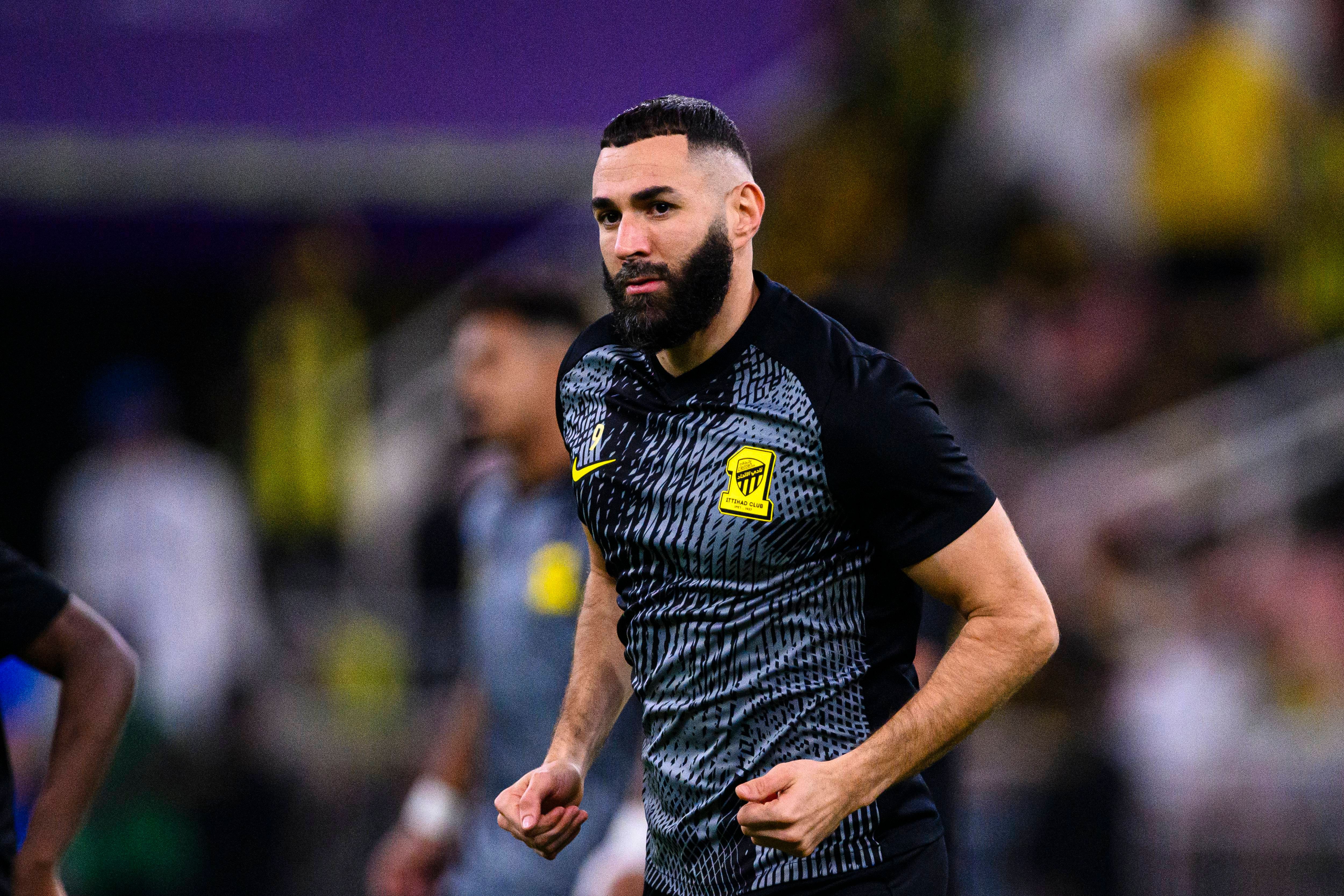  Karim Benzema en un encuentro con el Al-Ittihad (Cordon Press)