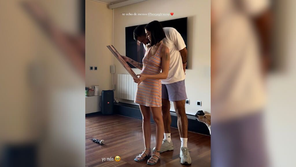 Los mensajes de cariño de Borja Iglesias y María Valero