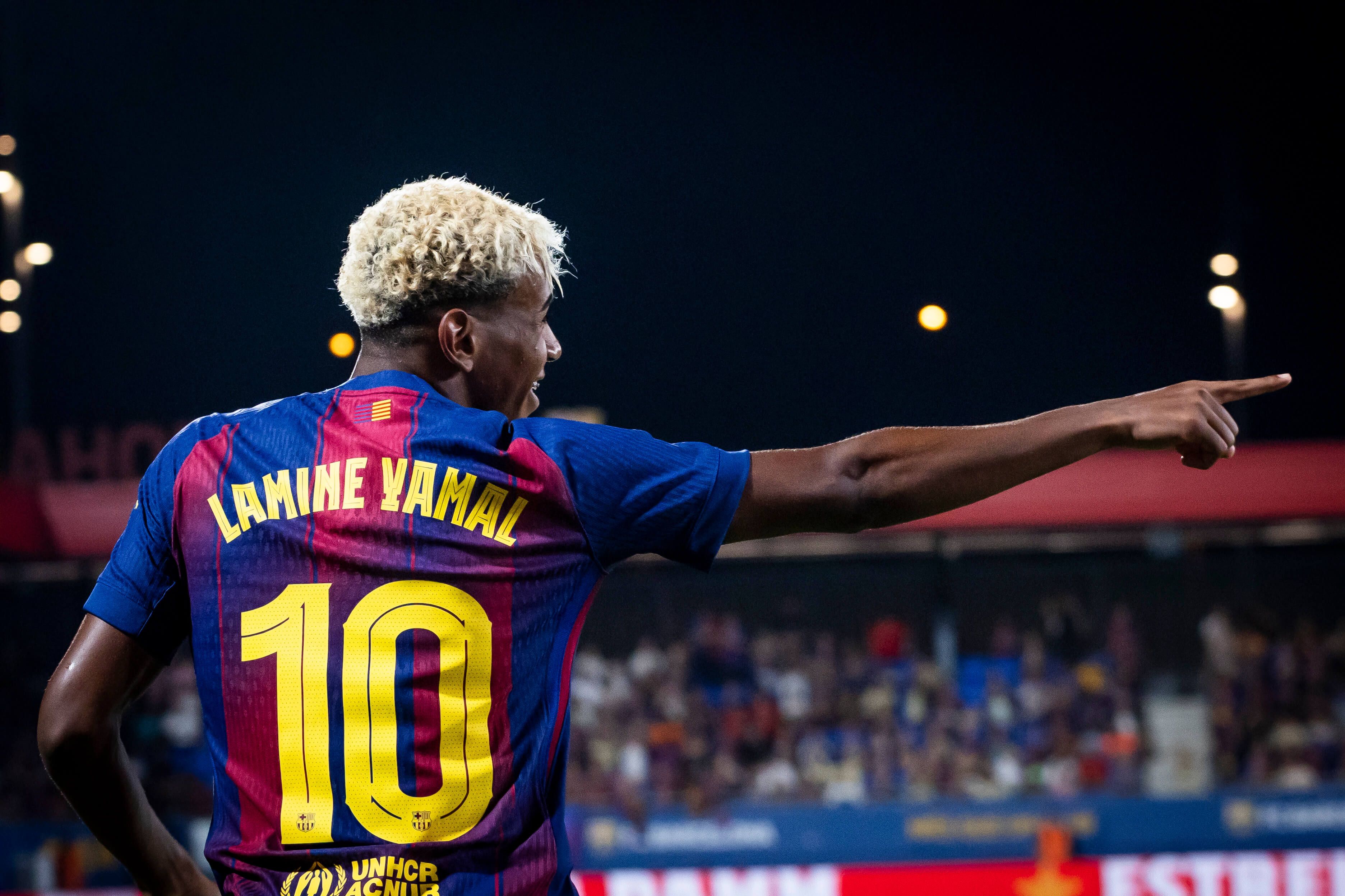  Lamine Yamal, tras el dorsal 10 en el Barcelona, da un paso más en Adidas simulando  a Messi(Foto: FCB).