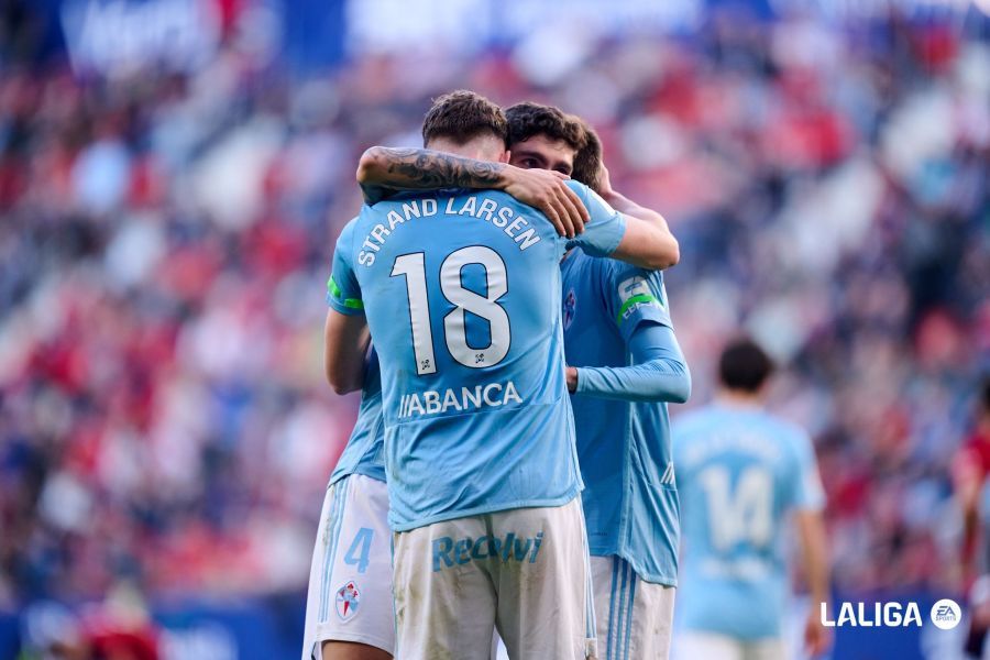 Larsen, tras su gol a Osasuna.