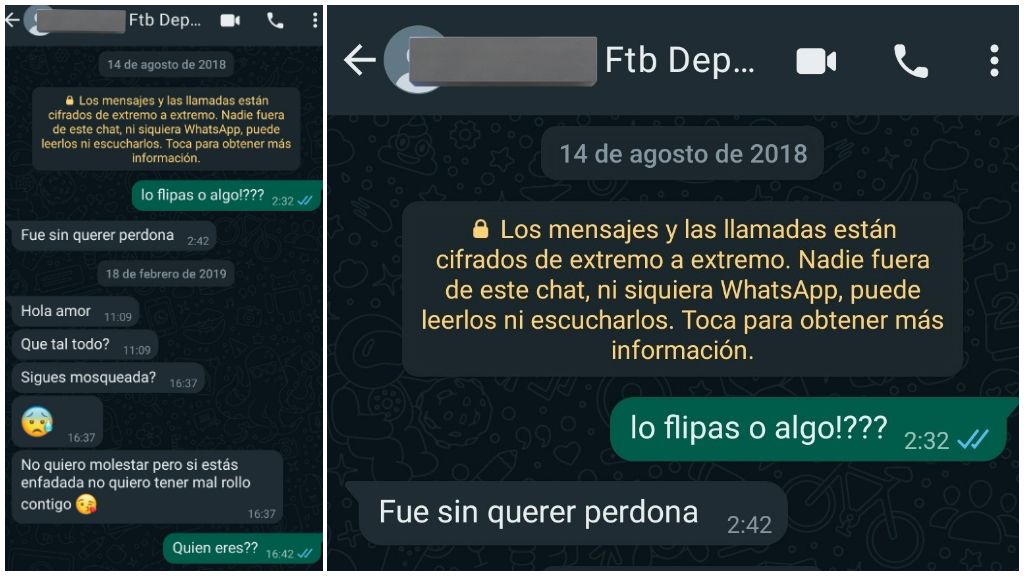  Las conversaciones de Amor Romeira con el futbolista. (@AmorRomeira)