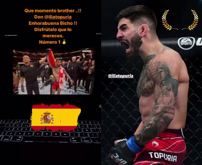 Las reacciones de Iker Casillas y Sergio Ramos a la victoria de Ilia Topuria (Redes sociales)