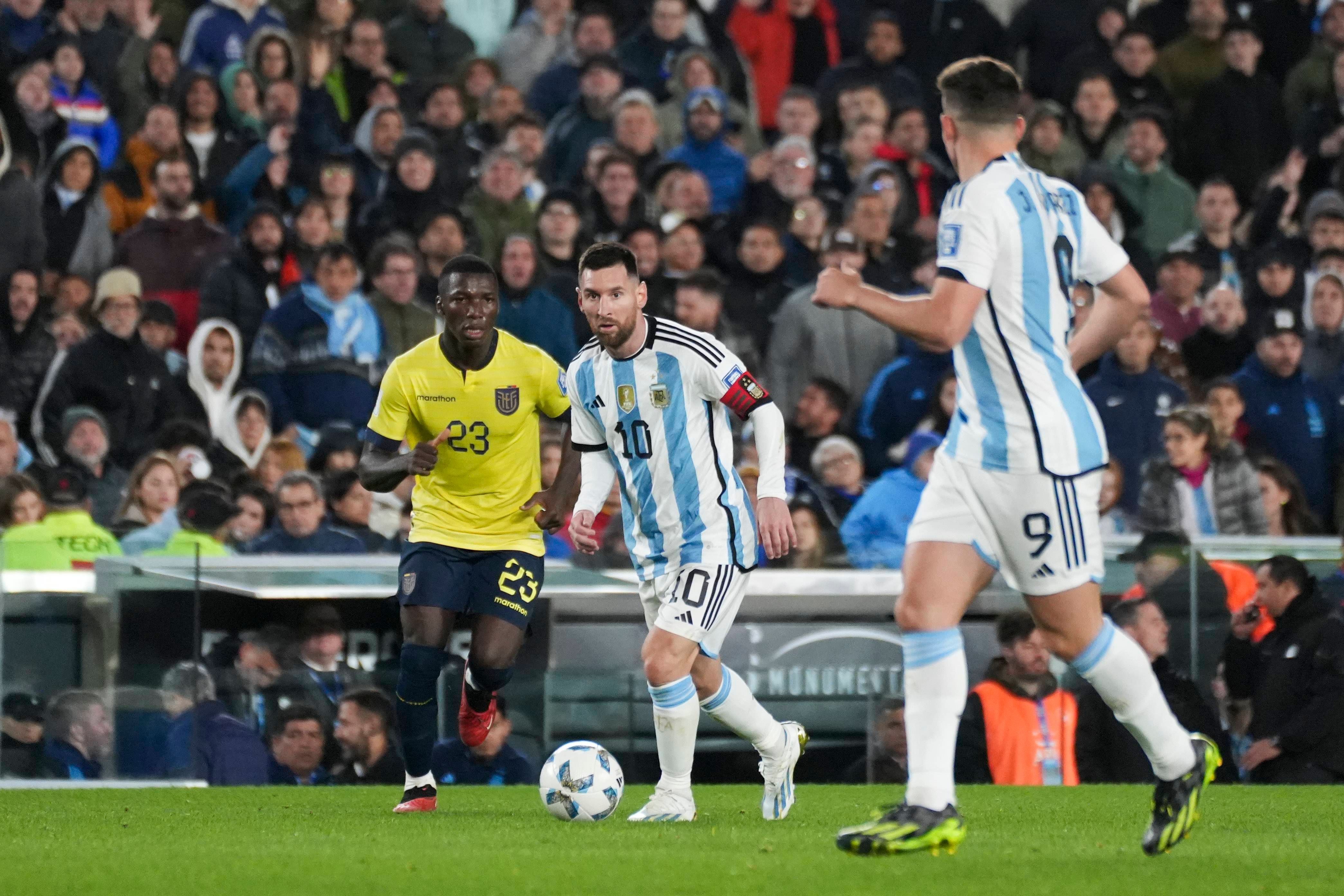  Leo Messi, durante el Argentina-Ecuador. (Fuente: Cordon Press).