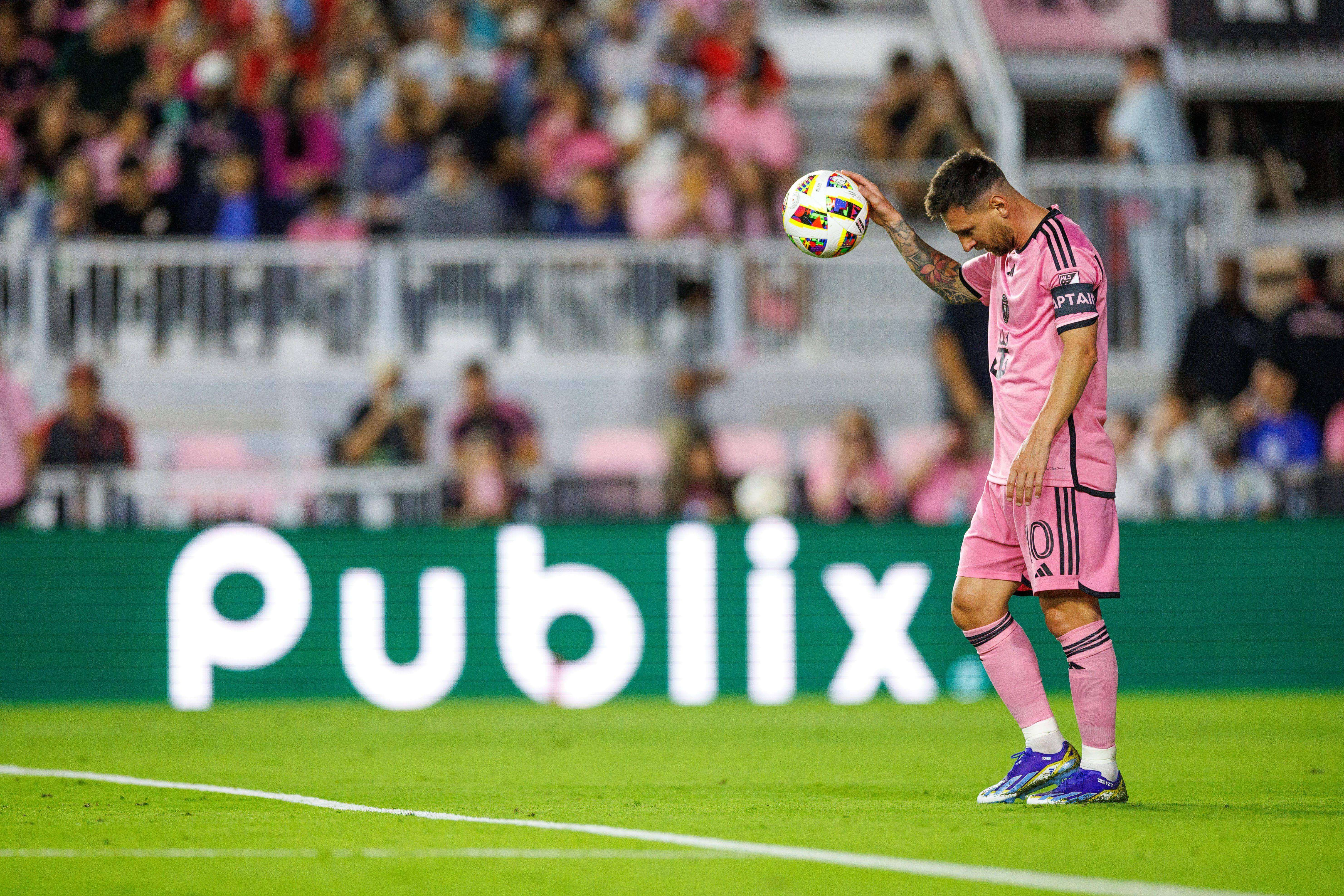  Leo Messi en un partido del Inter de Miami.