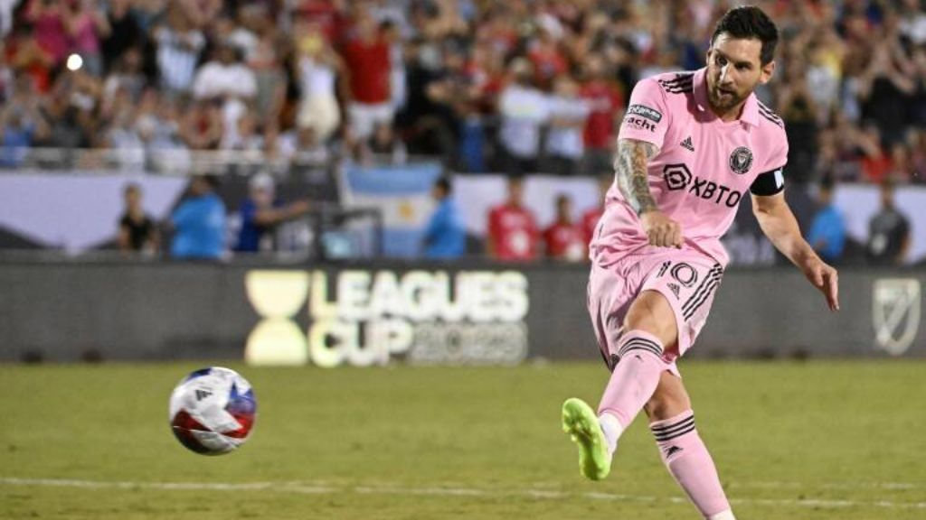 Leo Messi, durante un partido con el Inter Miami
