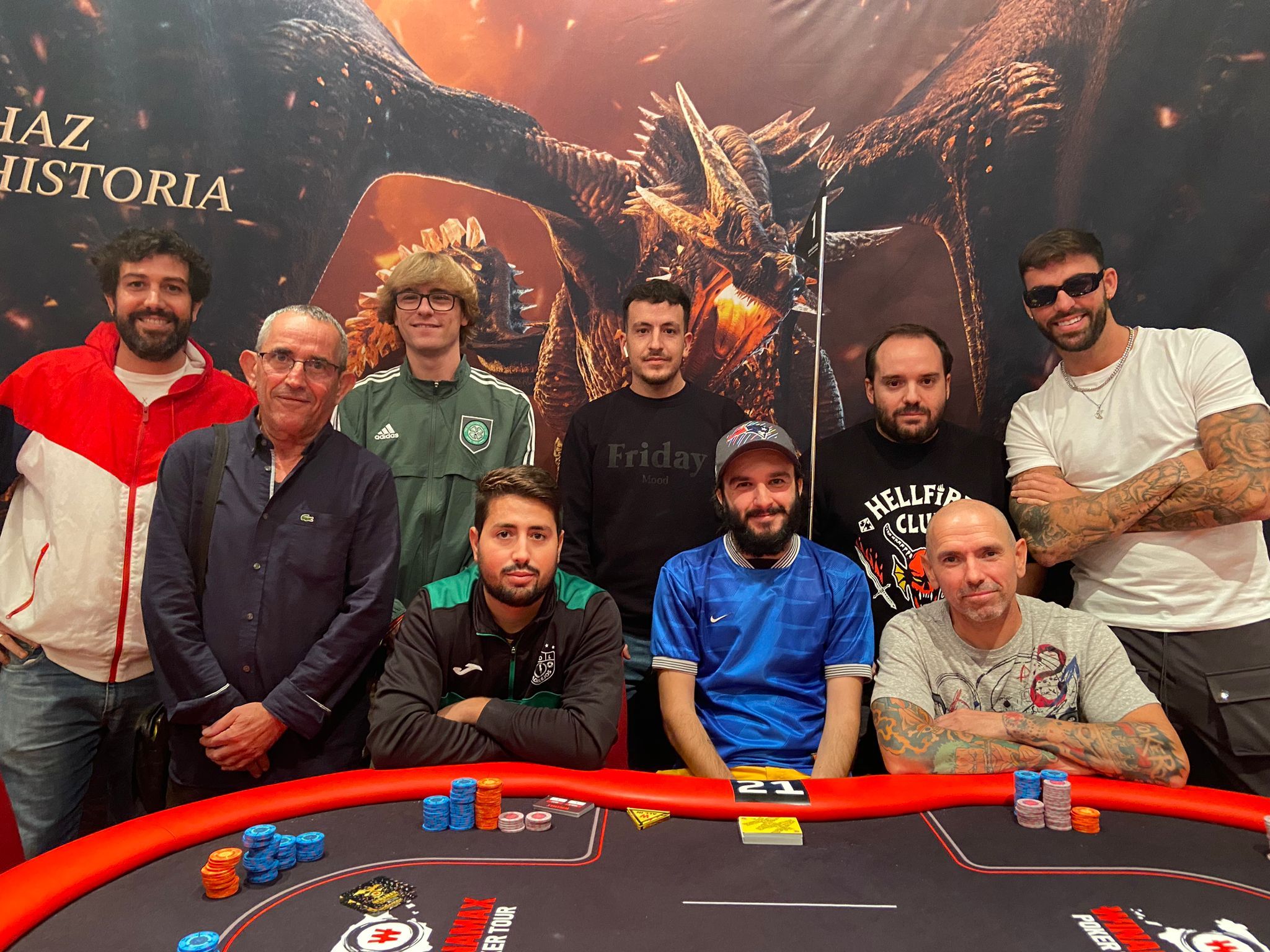 Los nueve jugadores que lucharán por los cinco billetes para estar en la final de Madrid.