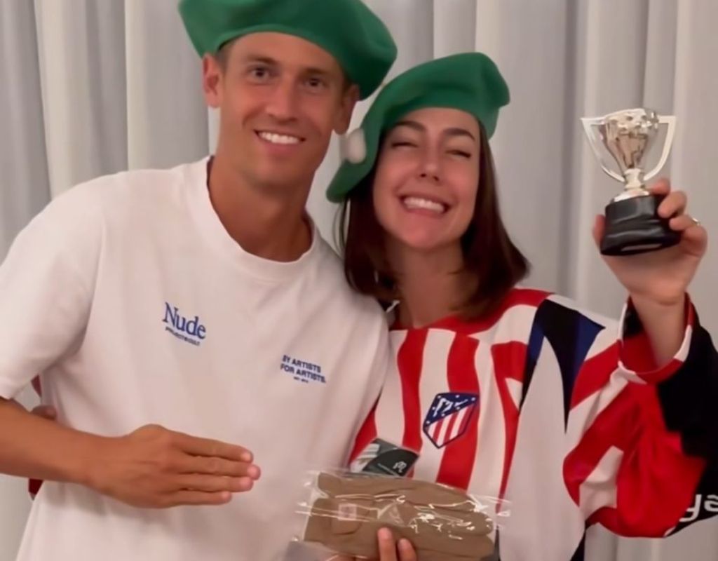 Marcos Llorente y Paddy en la 'entrega de premios' (@paddy.8)