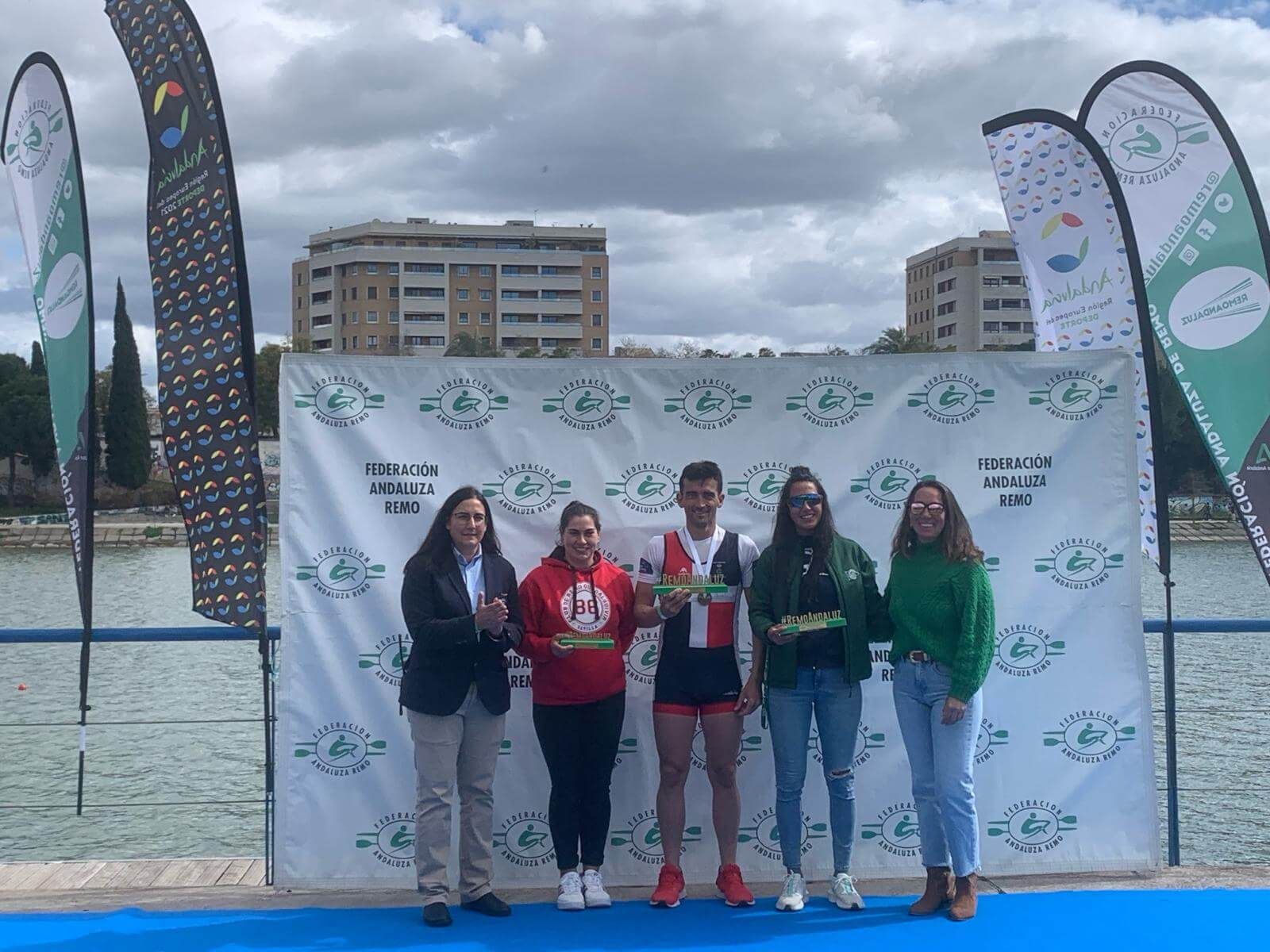 Medallero del Campeonato de Andalucía de remo.