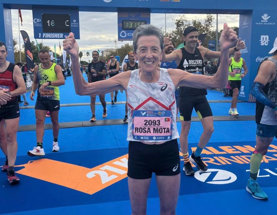 Medio Maratón Valencia, Rosa Mota ha logrado el récord del mundo de máster 65