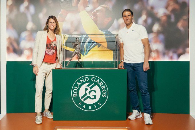 Rafa Nadal y Amelie Mauresmo(Foto: @rnadalacademy).