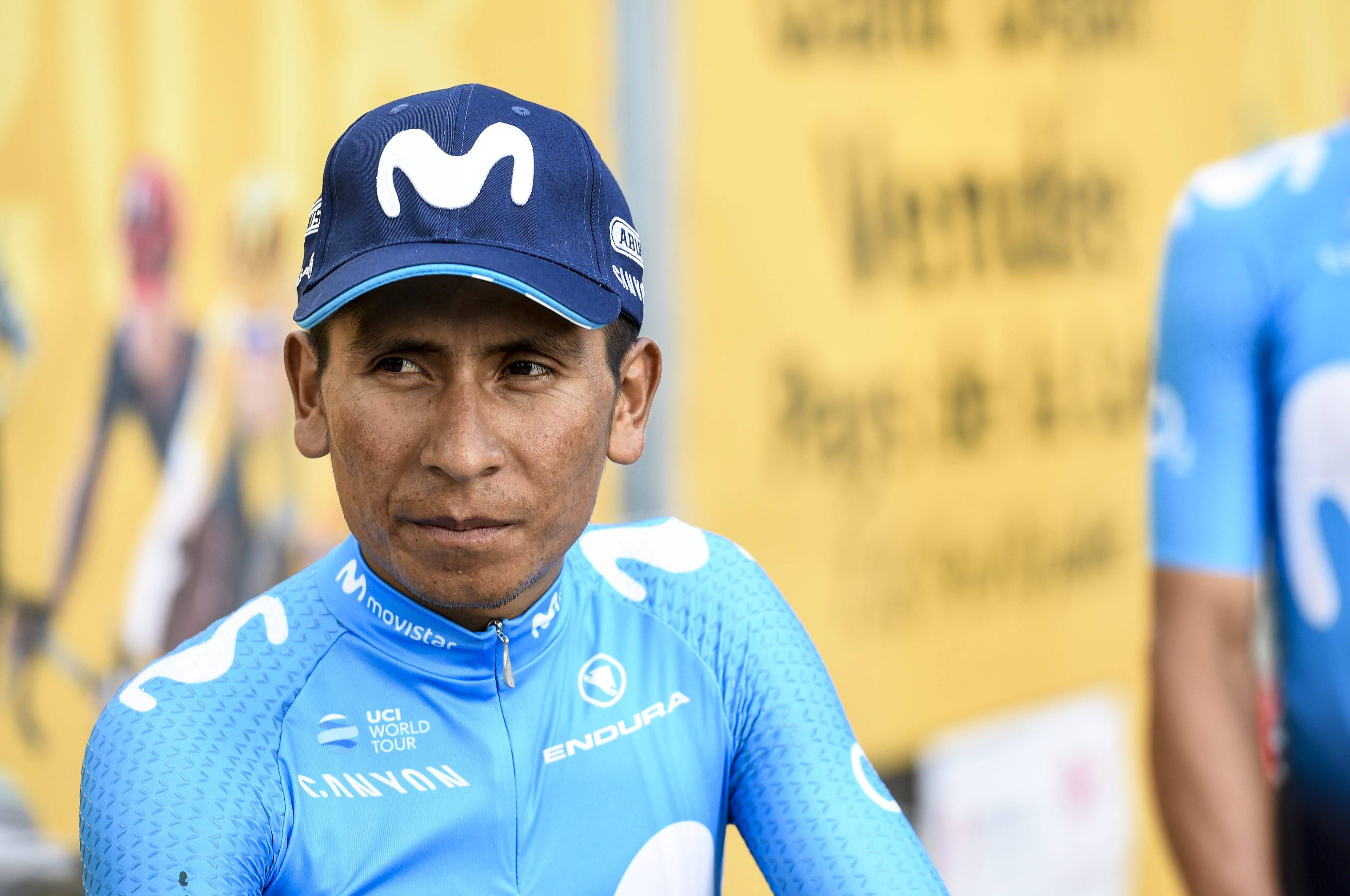  Nairo Quintana, en una carrera con Movistar.