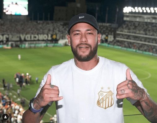 Neymar en el Estadio Vila Belmiro del Santos (@santosfc)