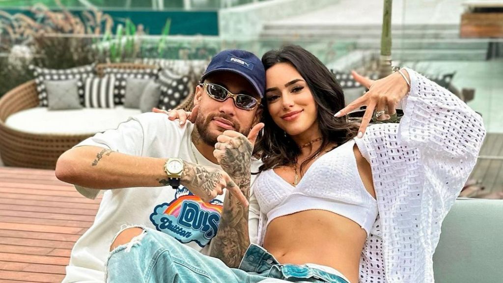 Neymar y Bruna Biancardi cuando anunciaron su futura paternidad (@brunabiancardi)