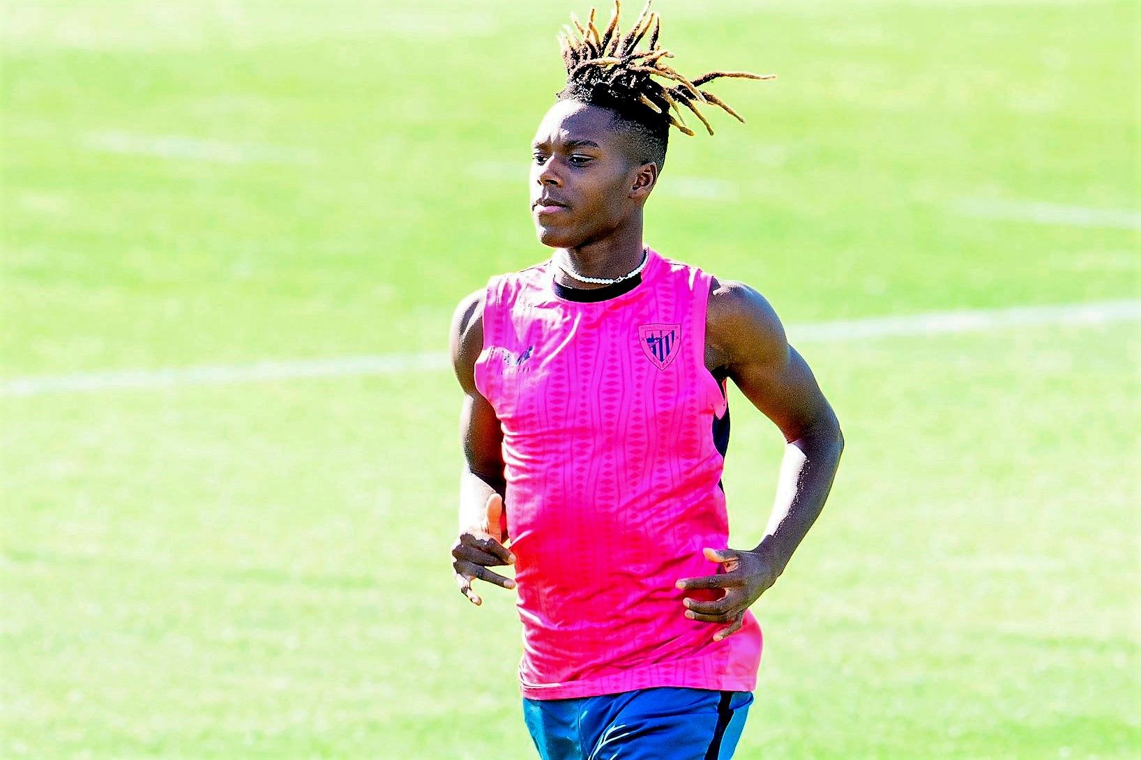  Nico Williams se machaca a fondo en Lezama; parece que sí estará contra el Girona en San Mamés.