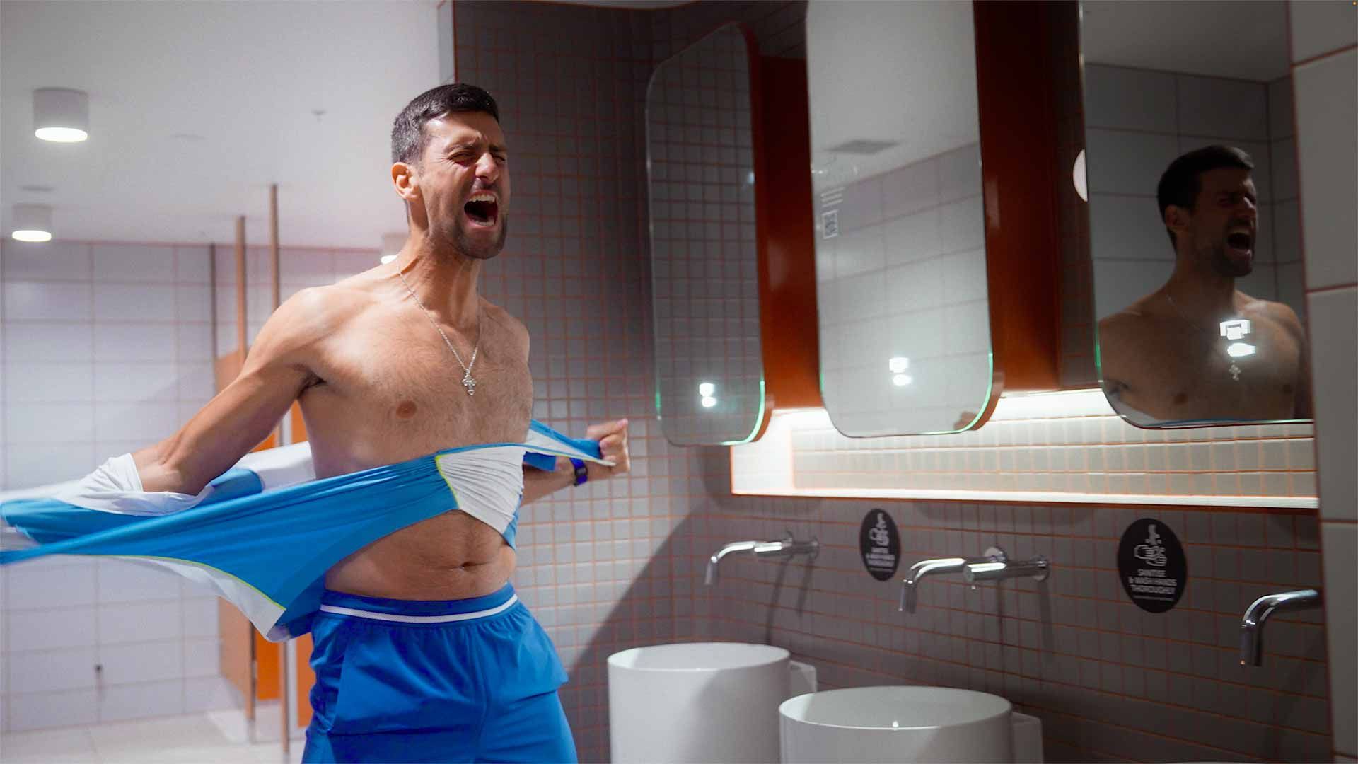  Novak Djokovic en el falso documental de la ATP. (Fuente: ATP)