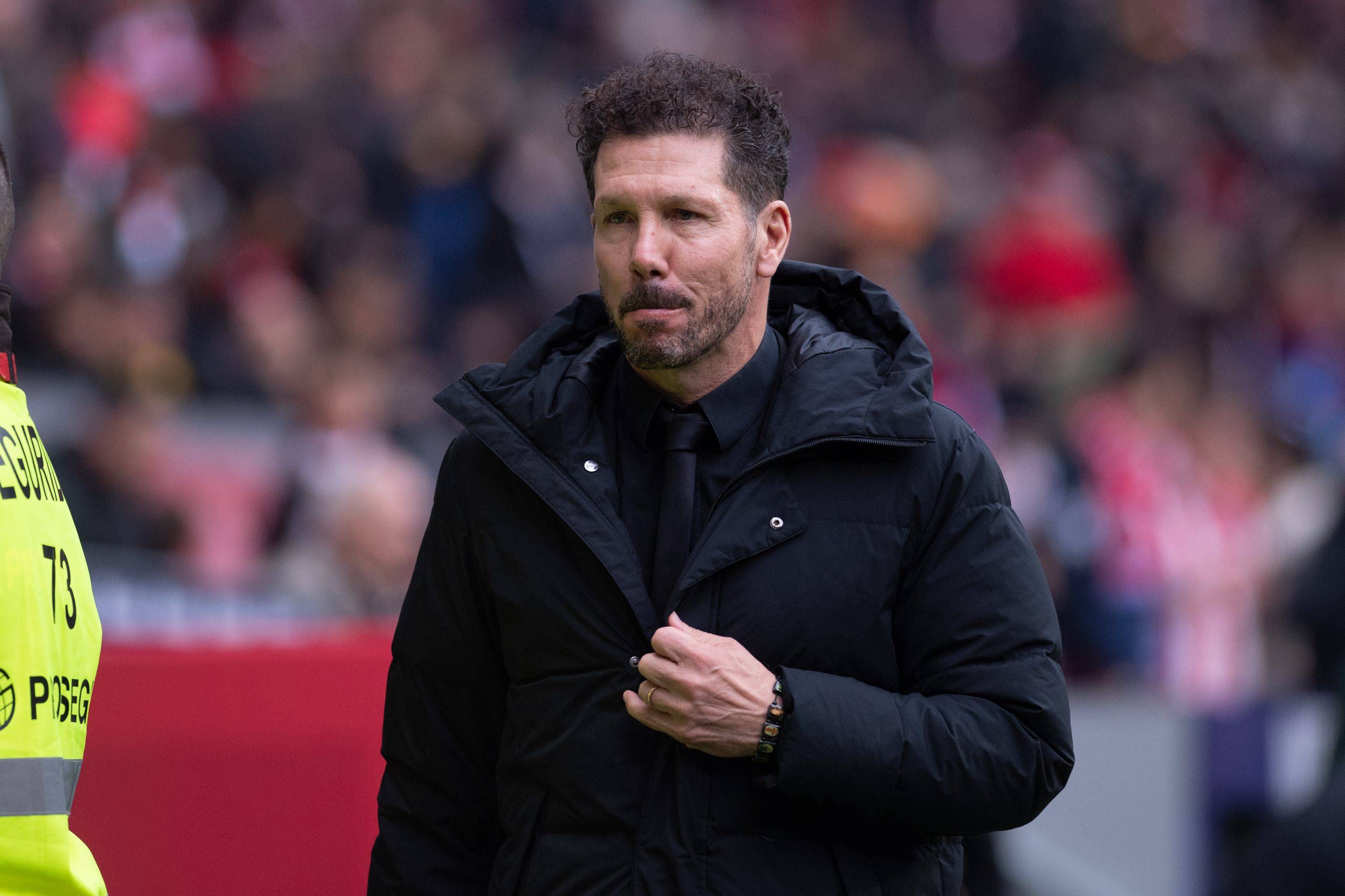  Diego Pablo Simeone, en un partido del Atlético.