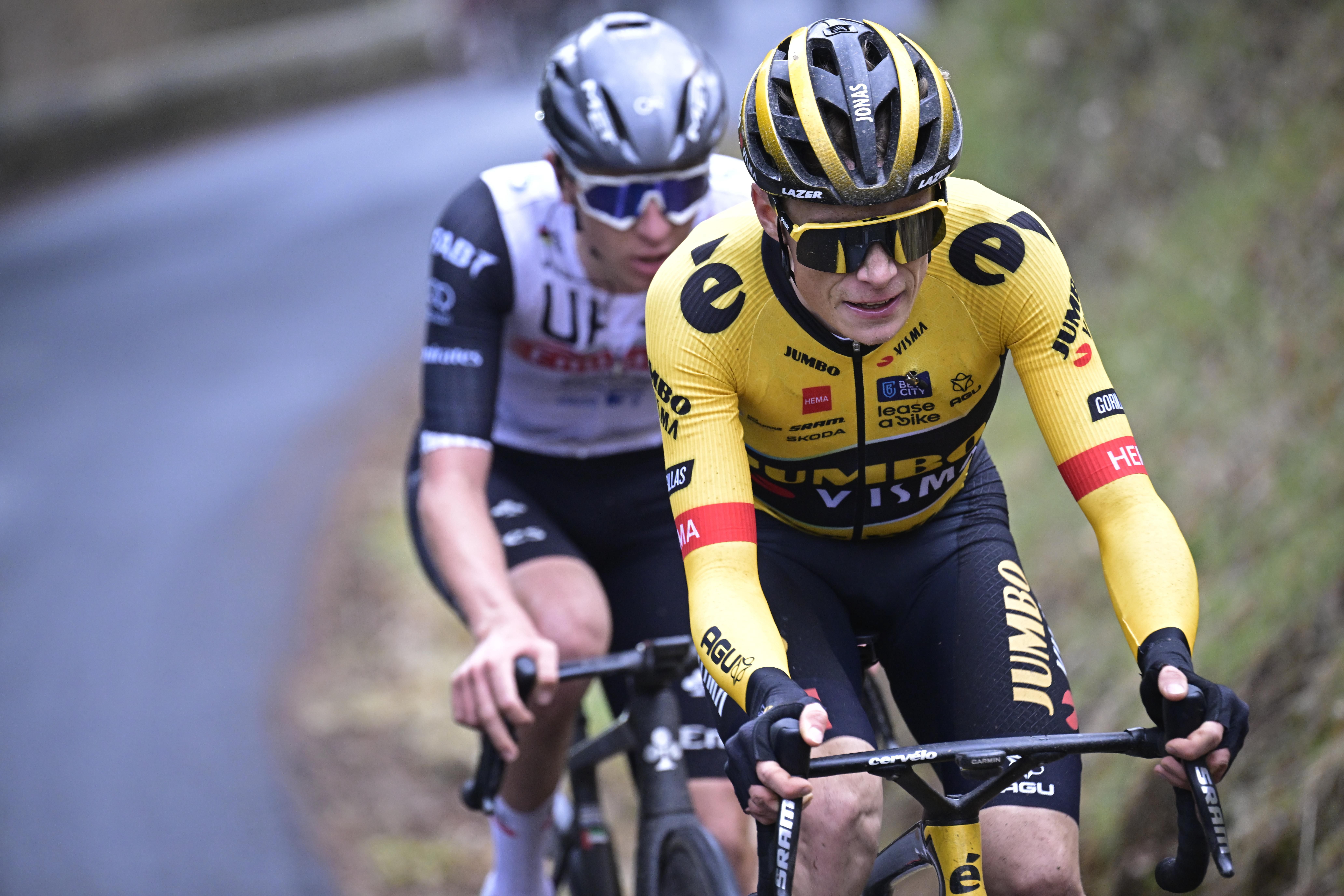 Vingegaard y Pogacar en el Tour de Francia 2022.