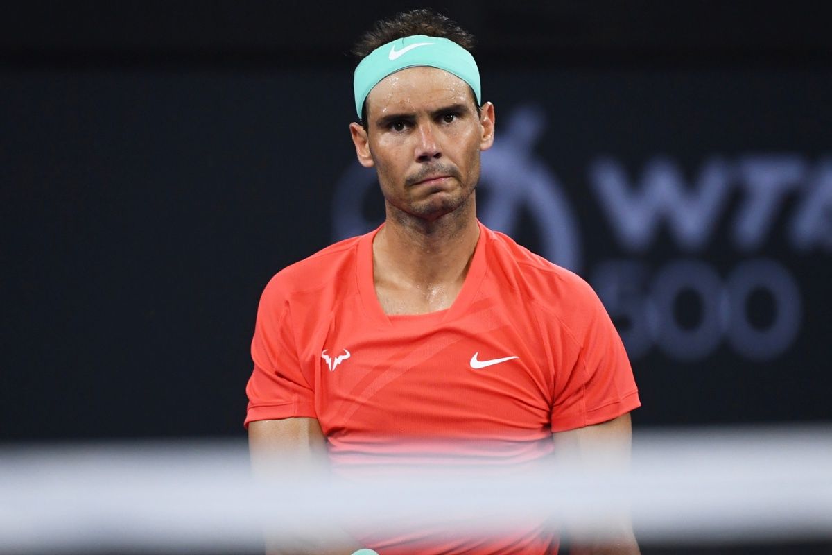  Rafa Nadal, durante su derrota ante Thompson en Brisbane.