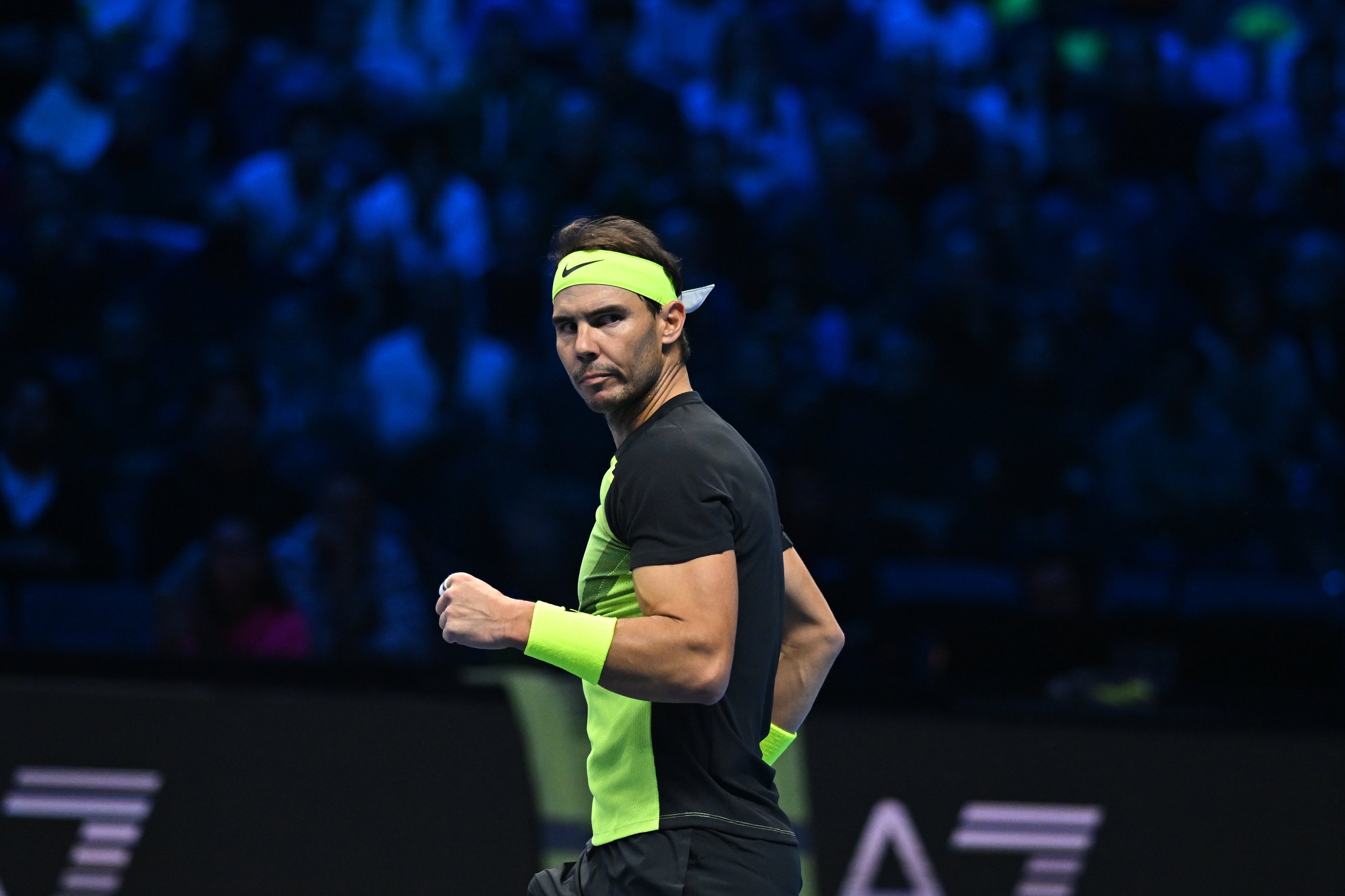 Rafa Nadal, durante su partido ante Ruud.
