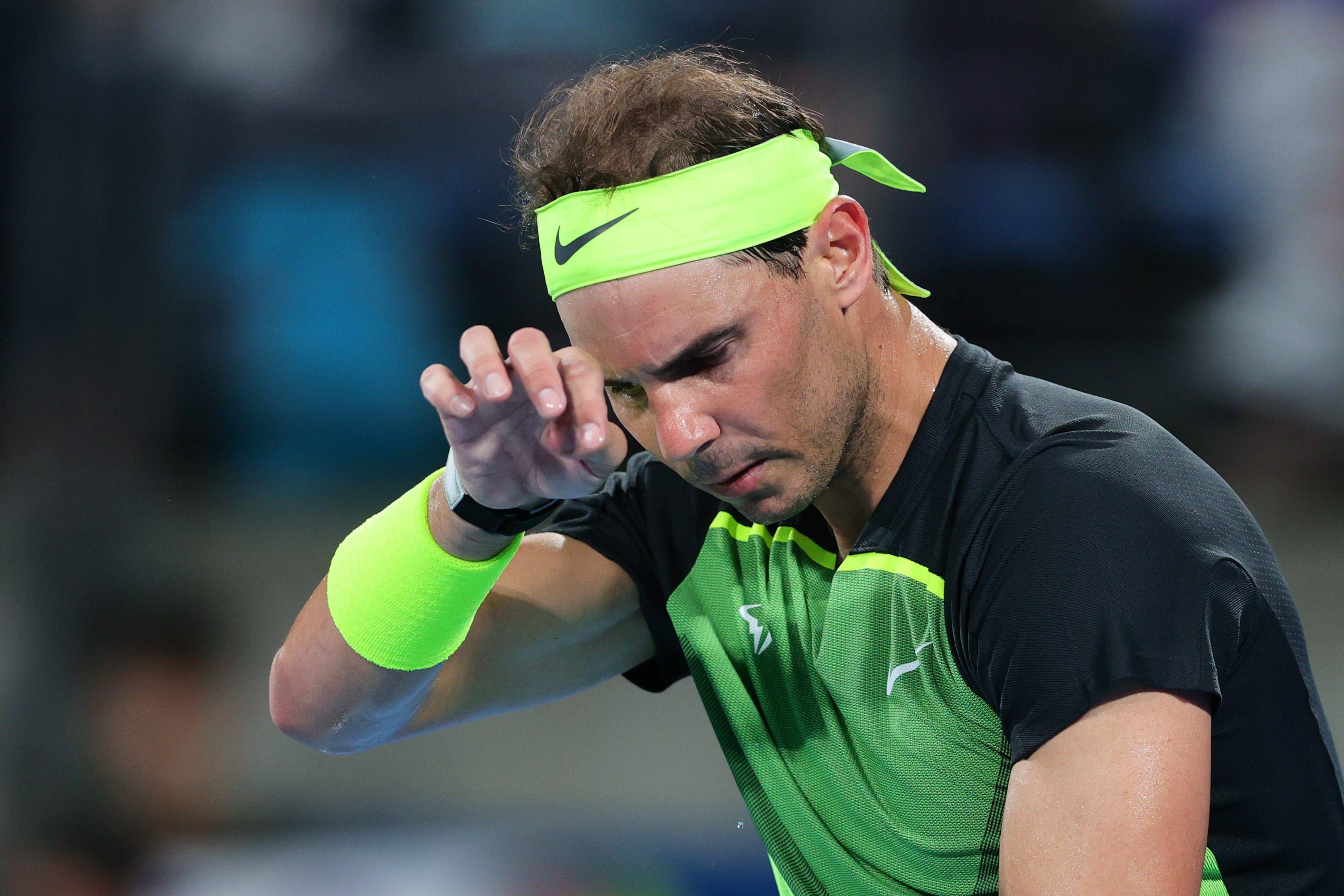 Rafa Nadal, en un partido de la United Cup.
