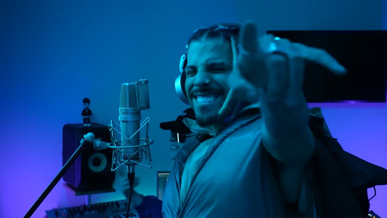  Rauw Alejandro y Bizarrap durante la sesión 56.