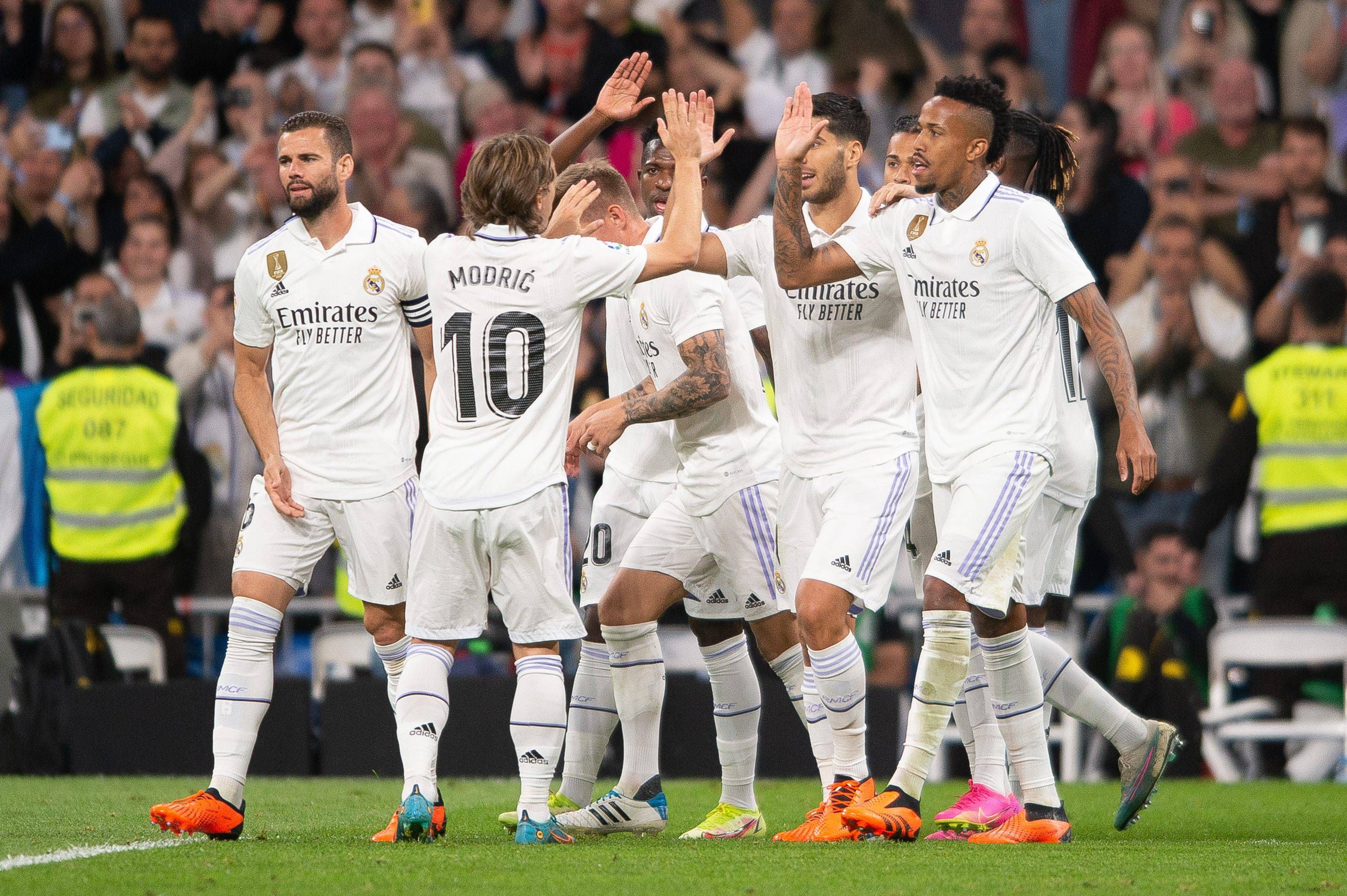  Celebración del Real Madrid ante el Getafe.