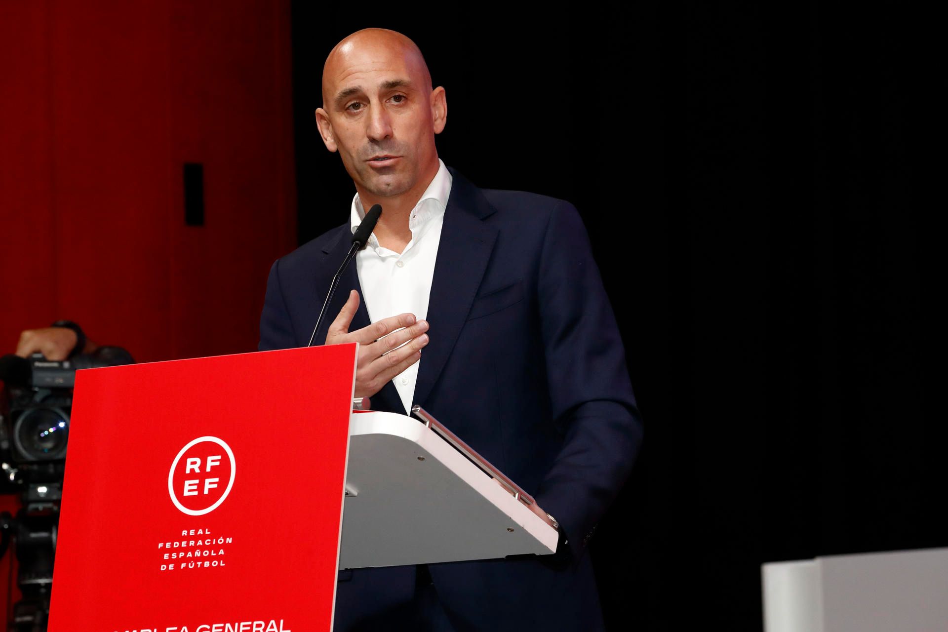  Rubiales, en la Asamblea de la RFEF.