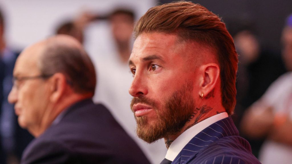  Sergio Ramos en su acto de presentación con el Sevilla (Cordon Press)