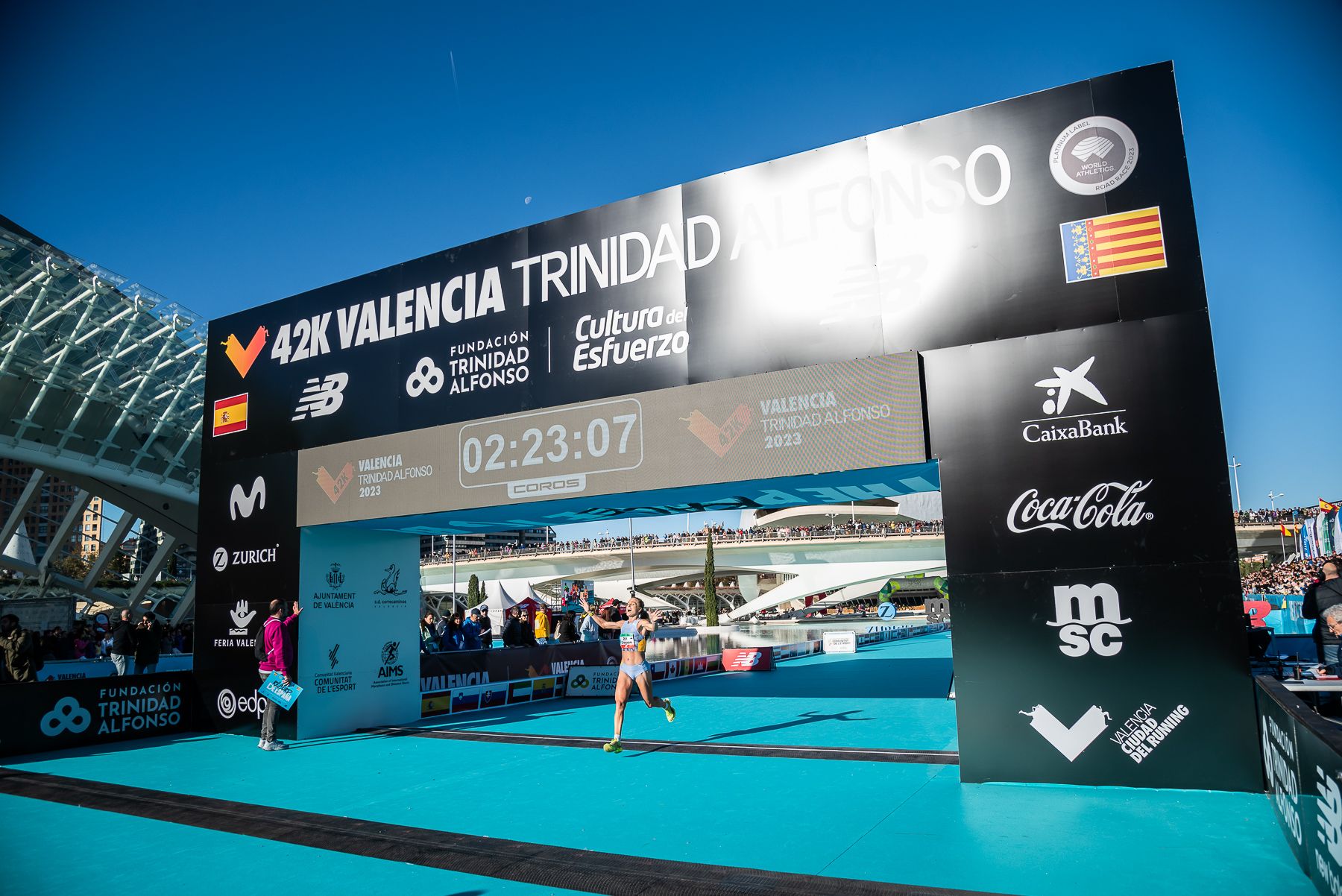 Sofía Yaremchuk en el Maratón Valencia