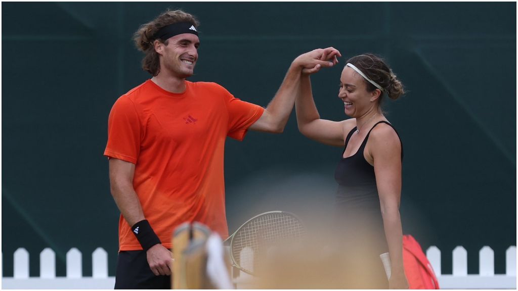 Stefanos Tsitsipas y Paula Badosa en The Boodles