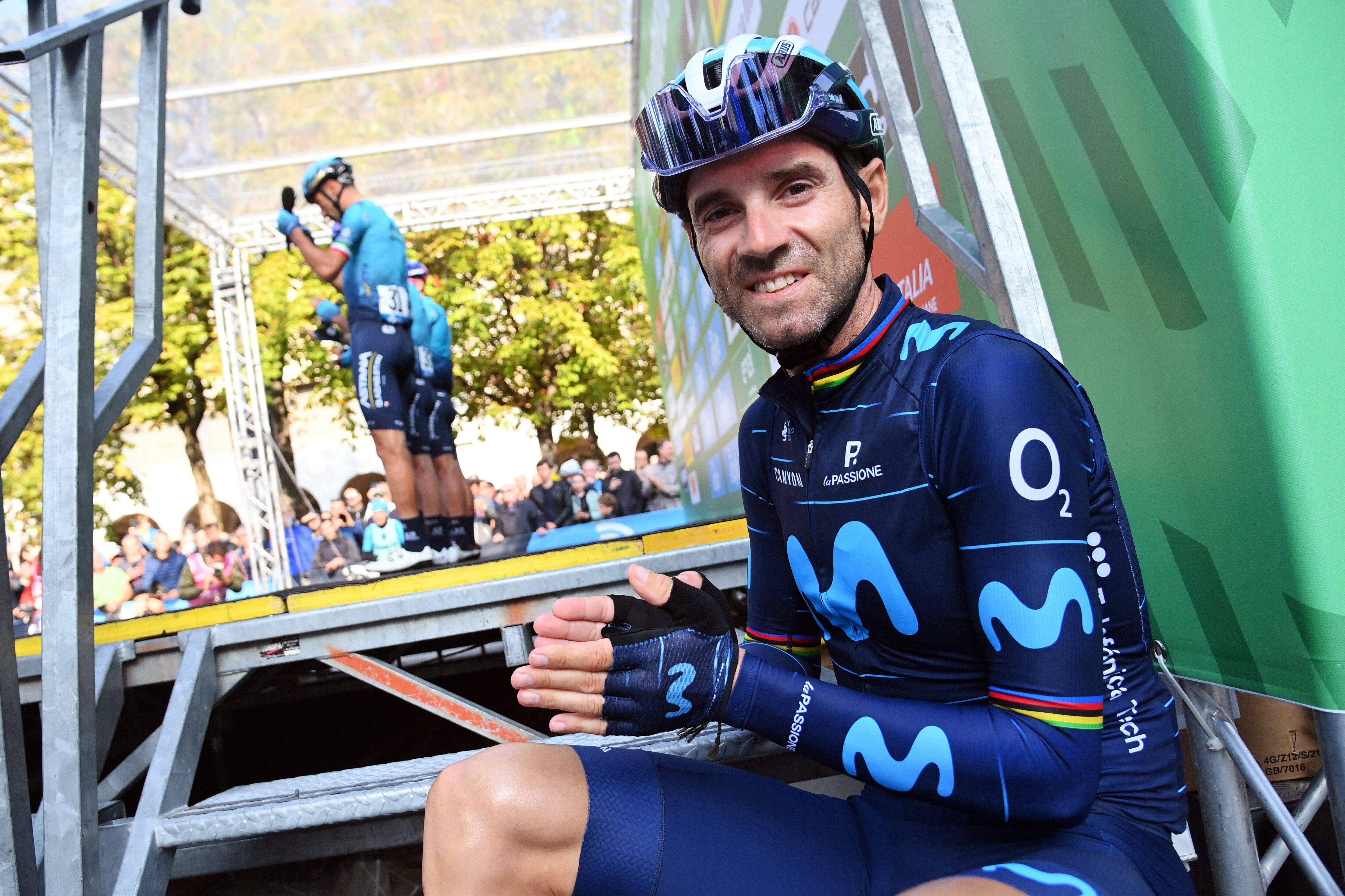 Alejandro Valverde, con Movistar.